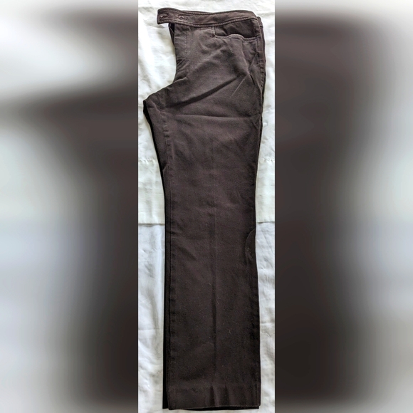 CHAPS Women's Double Button Petite Pants - Picture 2 of 8